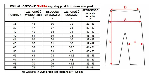 Klasyczne półhalkospodnie damskie Tamara 6291 beż - Mewa