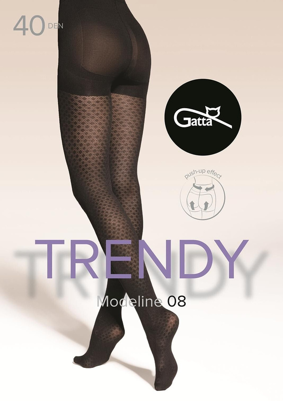 Stylowe rajstopy gatta PUSH UP MODELINE 40den WZ 08