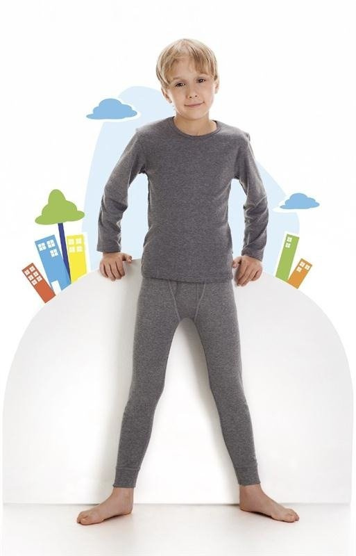 Biały  podkoszulek dziecięcy z długim rękawem - Cornette