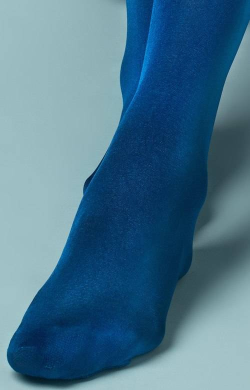 Połyskujące rajstopy Fiore GLOSSY z mikrofibry 60 DEN cobalt