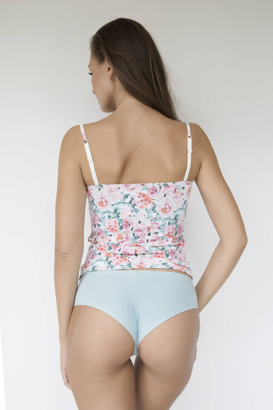 Figi głęboko wycięte na pośladkach Julimex BRASIL TURKUSOWE