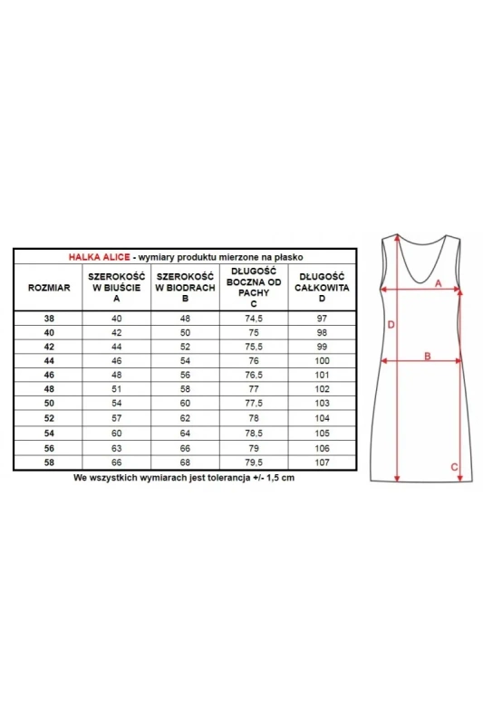 Jedwabna halka na ramiączkach Mewa 2208 Alice - morelowy