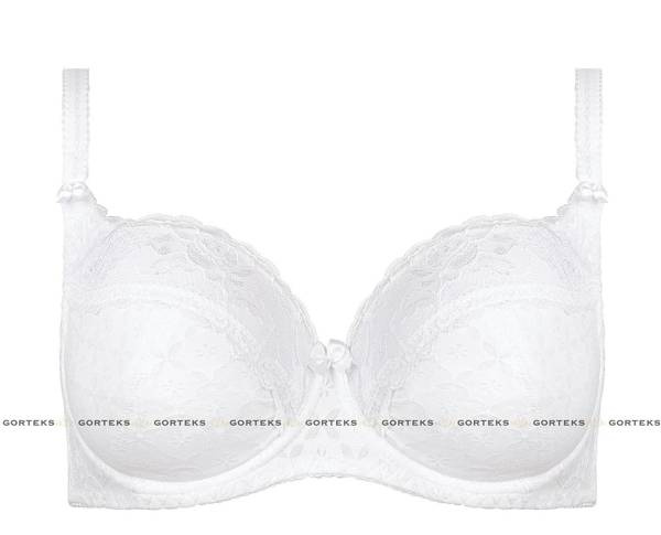 Klasyczny biały biustonosz usztywniany Gorteks-246/B4