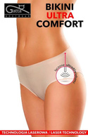 Gatta figi Bikini ULTRA Comfort  laserowo cięte, nie odznaczają się pod ubraniem / beżowe