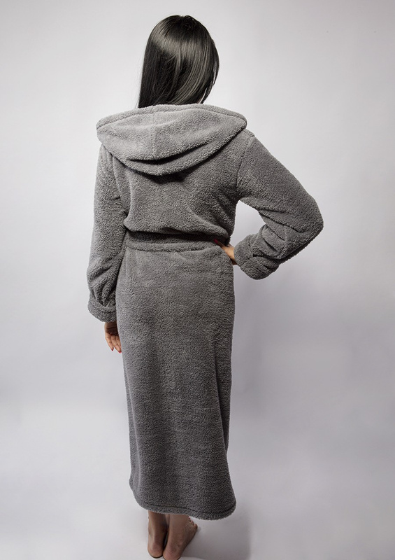 Szlafrok/Podomka DIANA DŁUGA - puch granat - Dkaren