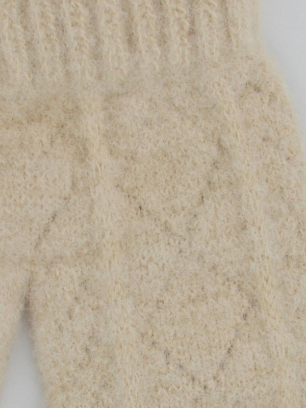 Rękawiczki damskie 1P puchate pojedyncze romby RZ055 - Noviti