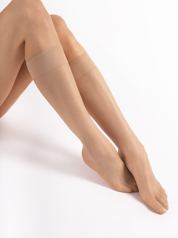 Podkolanówki Fiore POLA - 15 DEN mocca