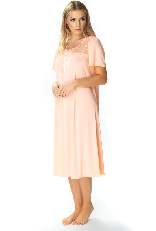 Kobieca koszula nocna Berenika 1693 morelowy - Mewa