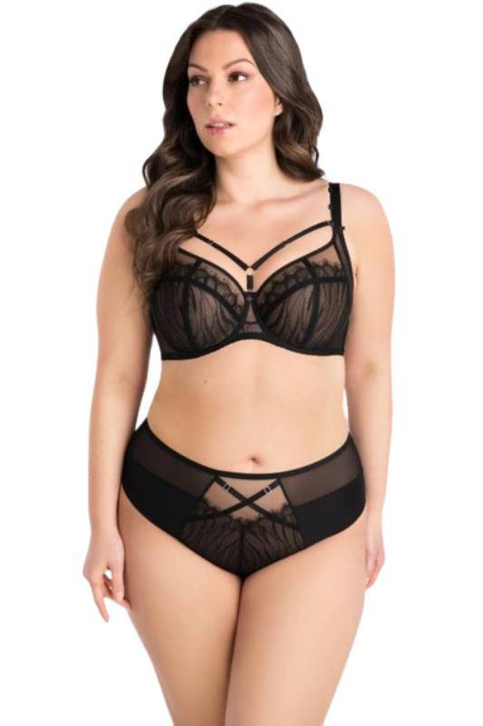 Miękki biustonosz z odpinanymi paseczkami na dekolcie Gorsenia K817 INESSA