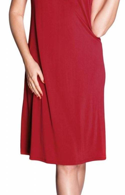 Długa koszula damska Mewa 4114 Róża z jedwabiu Vistex