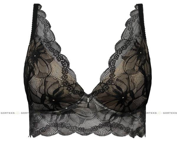 Koronkowy zmysłowy półgorset push-up CHARLIZE/PG1