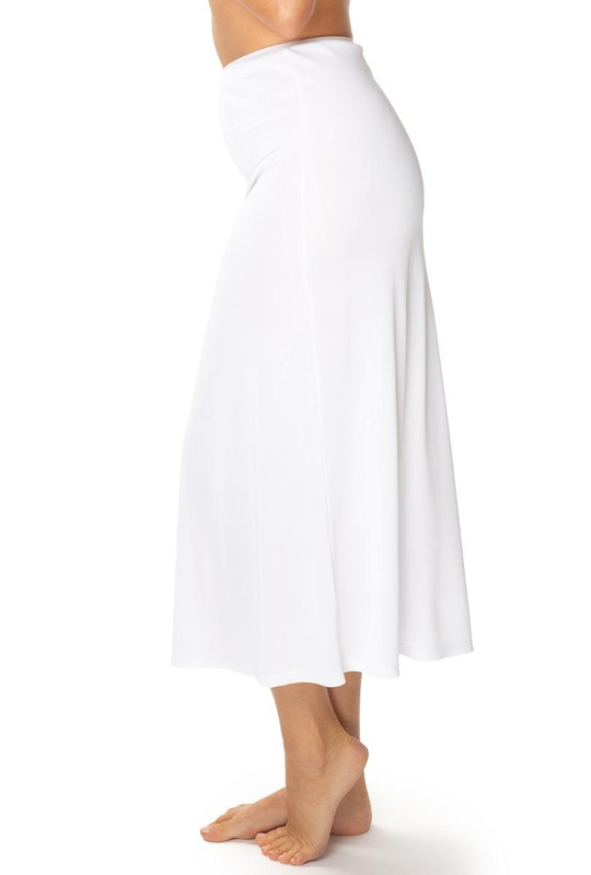 Długa biała półhalka pod spódnicę Mewa JOVITA 86645