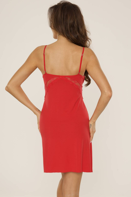 Czerwona koszulka na ramiączkach De Lafense 739 Velar S-2XL