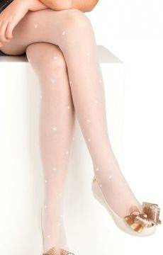 Rajstopy komunijne w kwiatki Noviti RM006 Cornelia 30 den