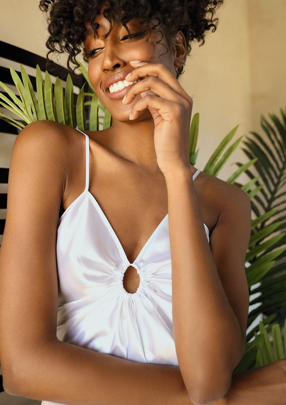 Halka Kamaria - satyna biały - Dkaren