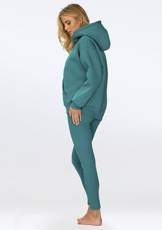 Komplet Oseye - czekolada bawełna gruba i prążki - Dkaren