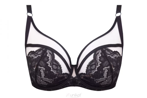 Biustonosz BEATRICE soft czarny beż - Unikat