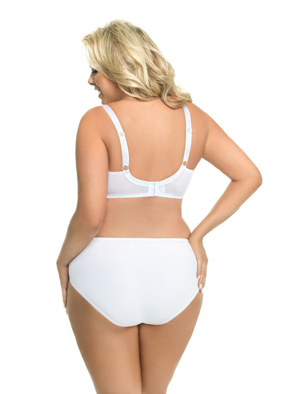 K378 biustonosz miękki BIG biały VICTORIA - Gorsenia