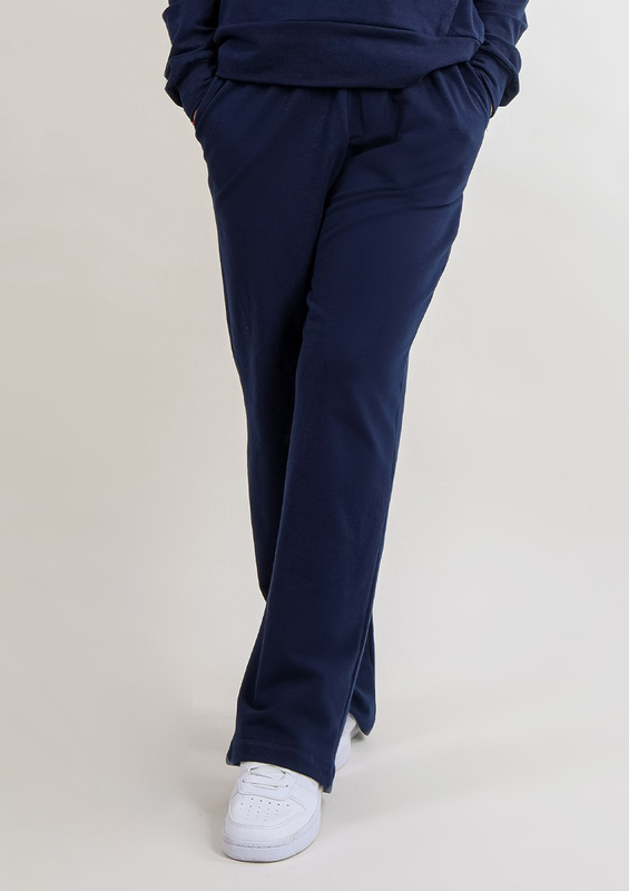 Spodnie DK-K-B8 - granat bawełna - Dkaren