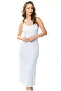 Długa biała jedwabna halka Mewa Clarysa 6552