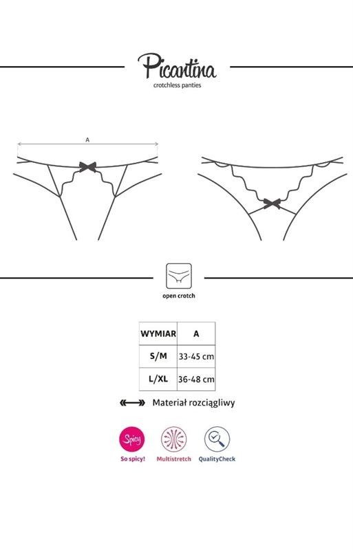 Kuszące stringi z otwartym krokiem obsessive Picantina