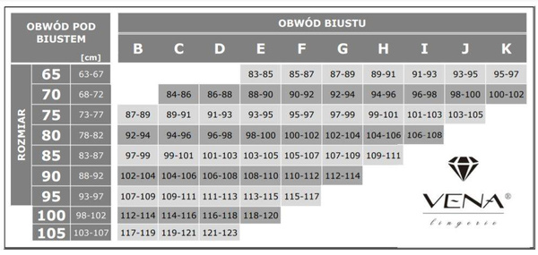 Biustonosz usztywniany full cup Vena VB-352 OSTATNIE SZTUKI