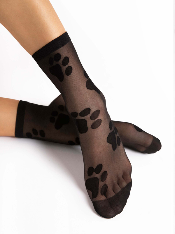 Skarpetki Fiore PAWPAW - 20 den black