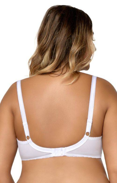 Biały półusztywniany biustonosz damski Ava - 925