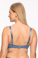 Biustonosz Push Up Abigail niebieski 1226 - Gaia