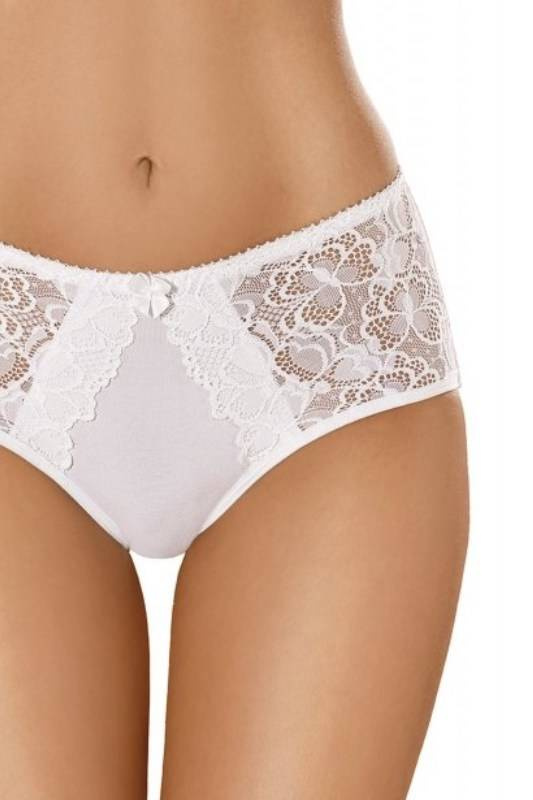 Białe bawełniane figi damskie Gabidar 101