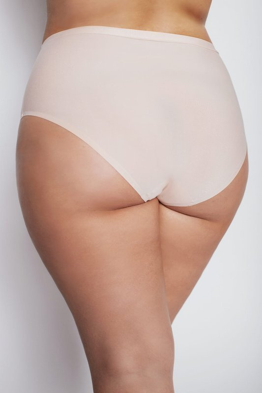 Beżowe figi Julimex FLEXI-ONE MAXI kolekcja PLUS SIZE 2XL-3XL