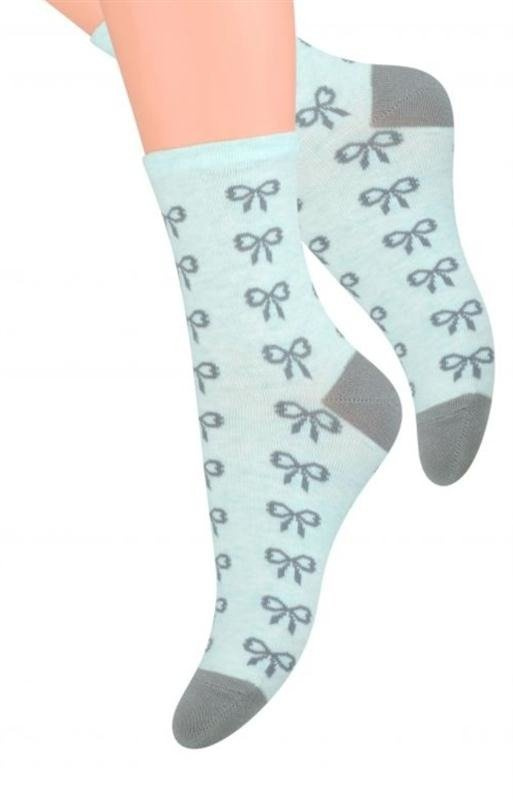 Jasne skarpetki we wzorki Steven 099