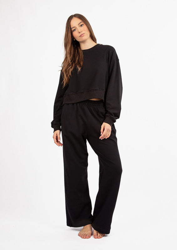 Bawełniany komplet dresowy DK-K-B23 - ecru Dkaren