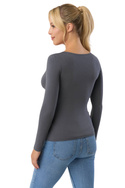 Bluzka damska Babell MANATI na długi rękaw STAL