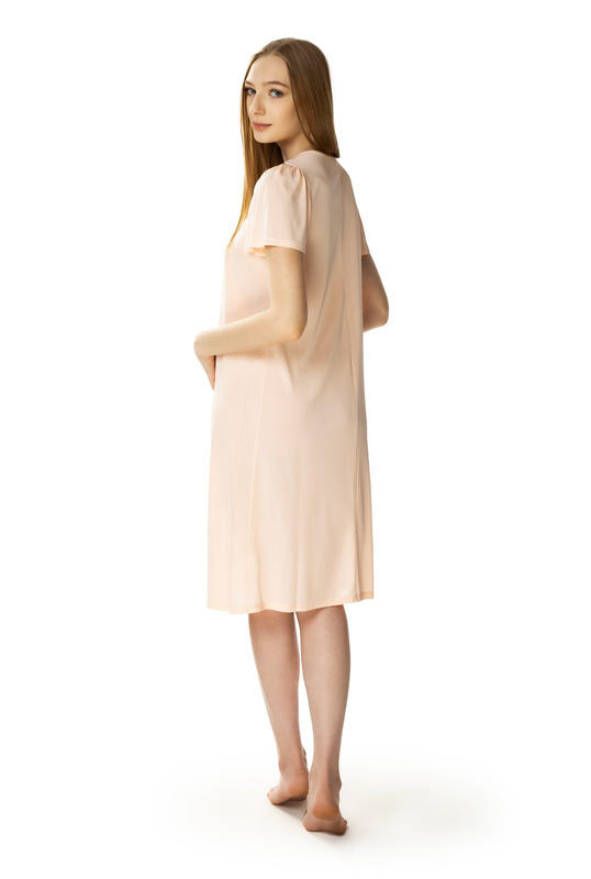 Długa koszula nocna z krótkim rękawem Mewa 6127 Consuela