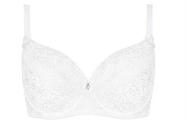 Biały usztywniany biustonosz Unikat BONA