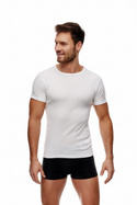 Biały bawełniany T-shirt męski BP005