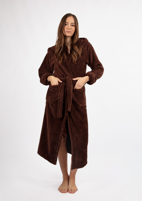 Szlafrok/Podomka DIANA DŁUGA - puch granat - Dkaren