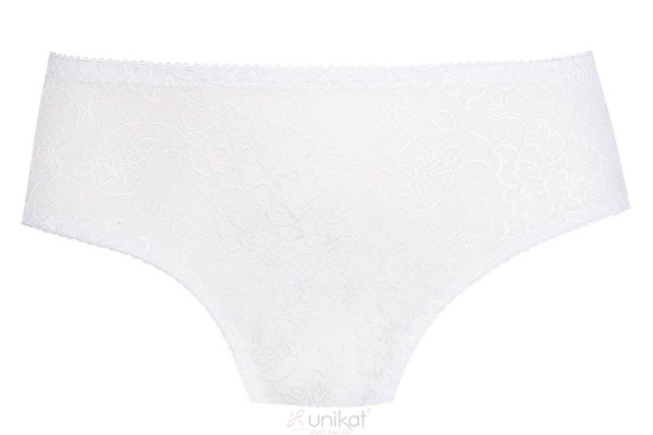 Białe figi z ozdobnym haftem Unikat BONA
