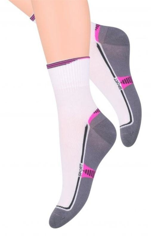 Sportowe bawełniane skarpetki Steven 026 w ciemniejszej tonacji