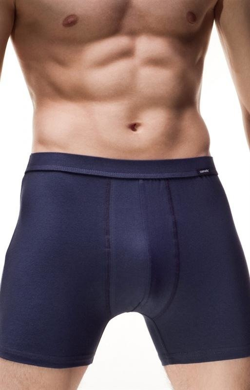 Gładkie bokserki Cornette Authentic jeansowy