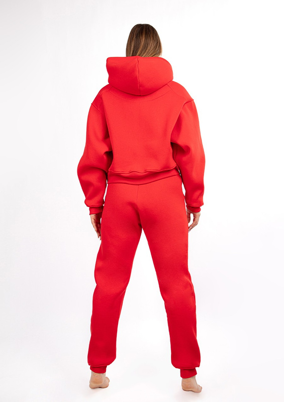 Ciepły komplet dresowy, bawełniany Dk-k-b16 jasny róż Dkaren