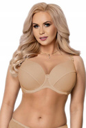 Beżowy usztywniany biustonosz VENA VB-11 w dużych rozmiarach / OSTATNIE SZTUKI