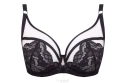 Biustonosz BEATRICE soft czarny beż - Unikat