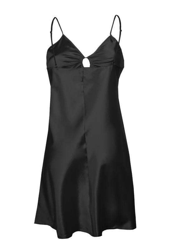 Halka Kamaria - satyna czarny - Dkaren