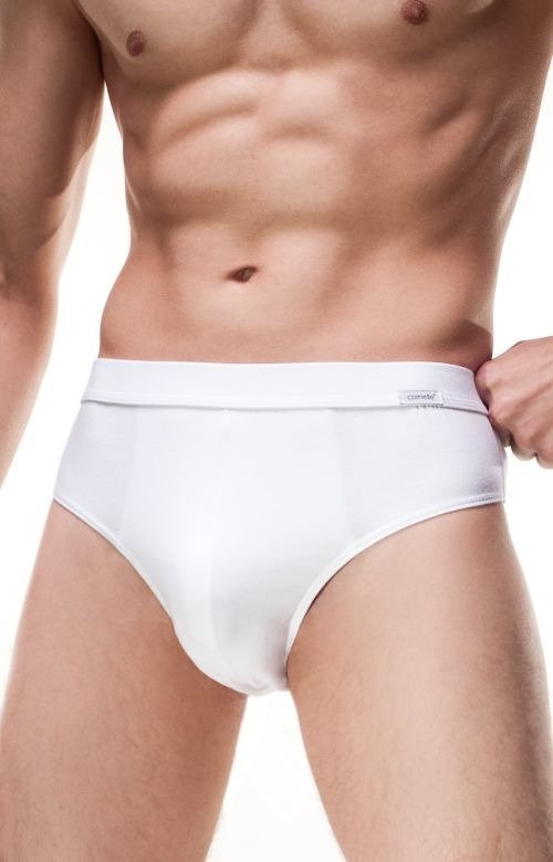 Czerwone slipy męskie Cornette Authentic