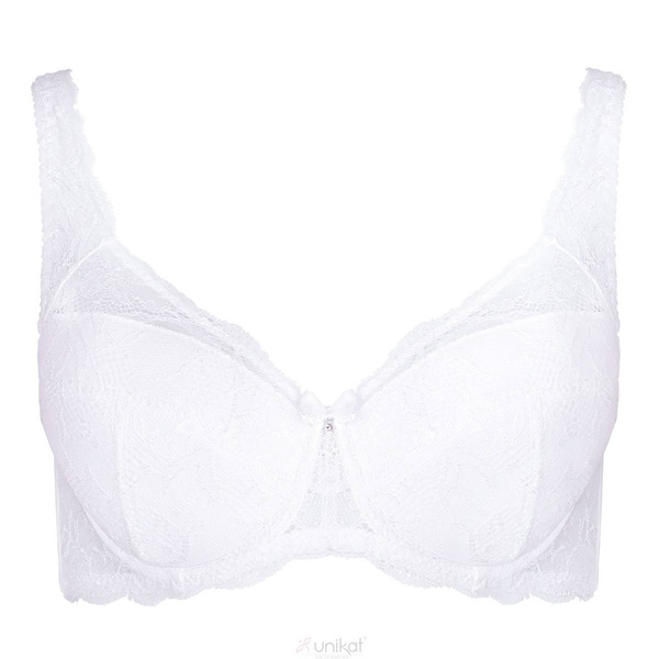 Biustonosz ANGELIKA full cup biały - Unikat