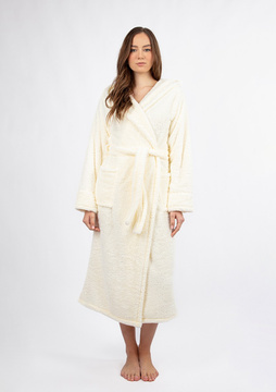 Szlafrok/Podomka DIANA DŁUGA - puch ecru - Dkaren