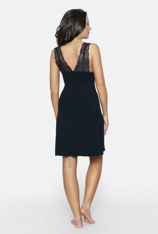 Koszulka nocna Babella Larisa Soft czarna