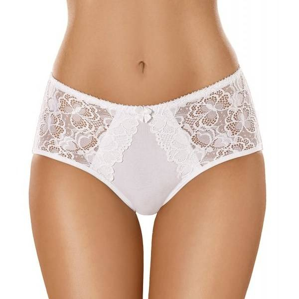 Białe bawełniane figi damskie Gabidar 101